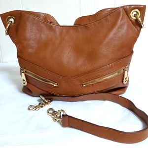 Michael Kors Jamesport Brown leather shoulder/handbag